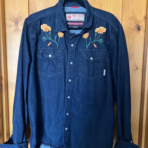 Iron & Resin Field Denim Shirt - Picture 2 of 4